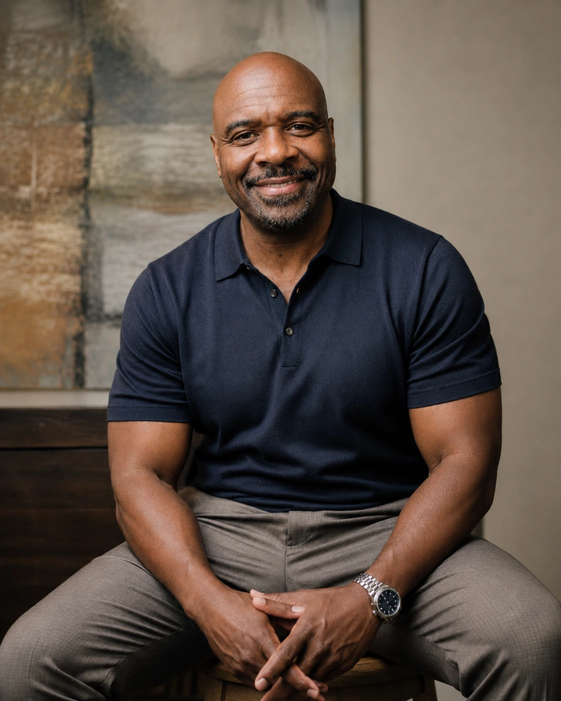 Marshall Williams, founder of Osirius Technologies Group, seated portrait
